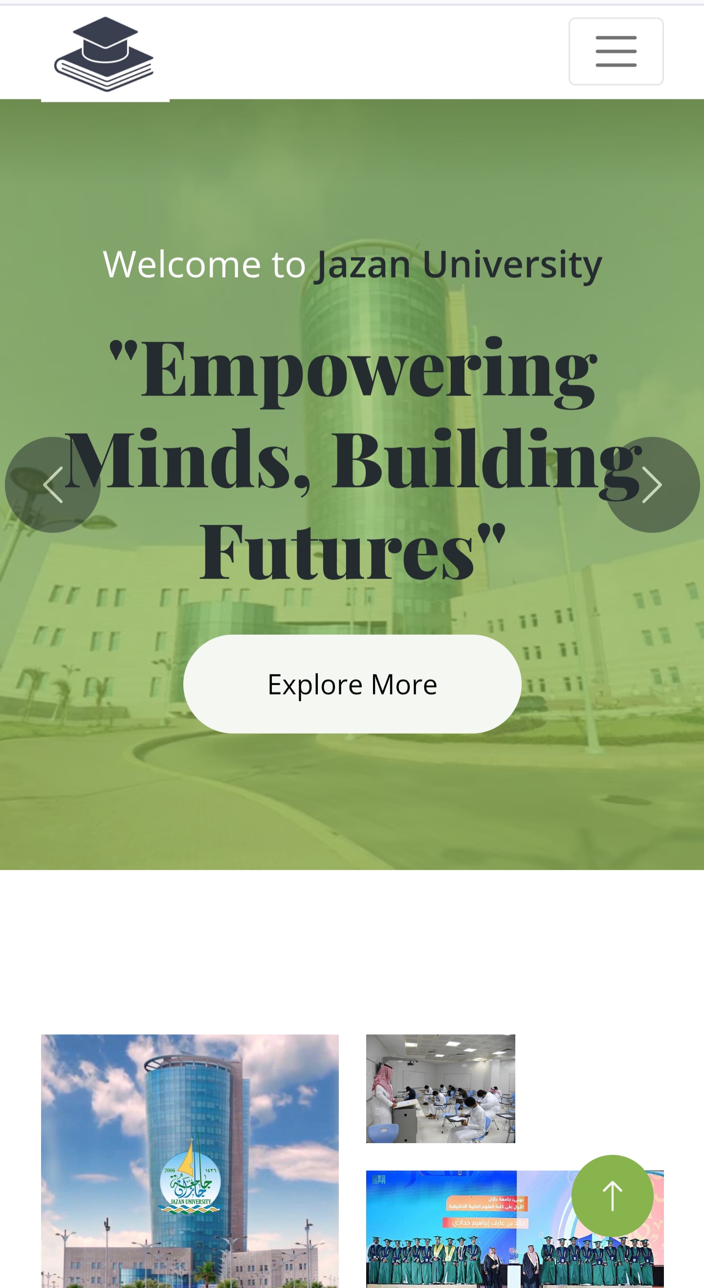 Development University App - مشروع تخرج بعنوان تطوير تطبيق وموقع إلكتروني لجامعة جازان